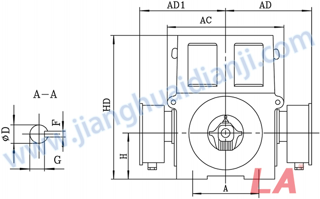 Y系列大型高壓三相異步電動機外形及安裝尺寸圖(Y710-1000 IP23) - 六安江淮電機有限公司